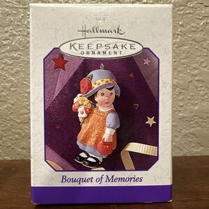 Hallmark Ornament  1998 Bouquet of Memories Little Girl